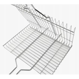 Stačiakampės grilio grotelės mėsai, žuviai, kepsniams, 27x24x2