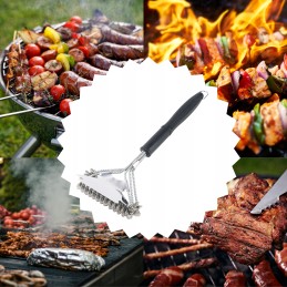 Dovana - didelis 46 cm bbq grilio grotelių valymo šepetėlis