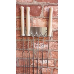 Wo stick focal fork 130 cm nerūdijančio plieno grotelės