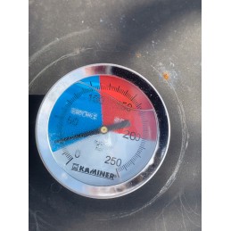 Tvirtas analoginis termometras griliui ir rūkyklai su Kaminer zondu 0-250 °C