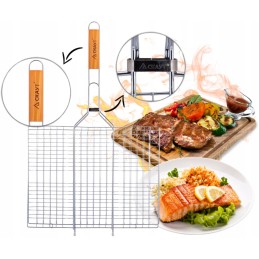 ⭐⭐⭐Plieninės grotelės kepimui ant grotelių, mėsos, kepsnių, žuvies kepimui sk-0707⭐⭐⭐