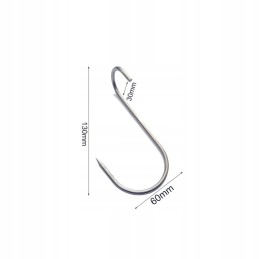 Kabliukai susuktų šoninės šonkaulių rūkymui, 10 vnt