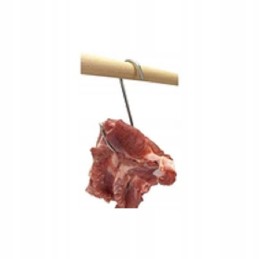 Kabliukai susuktų šoninės šonkaulių rūkymui, 10 vnt