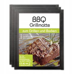Bbq 3 nepridegantys grilio kilimėliai 40x33cm