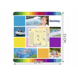 Vandeniui atsparūs remontiniai pleistrai baseinams bestway 6 5x6 5cm čiužinio