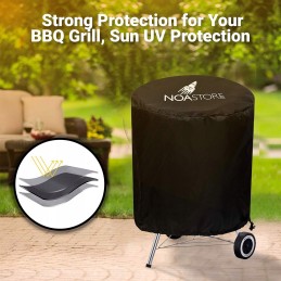 Vandeniui atsparus dujinis grilio dangtis