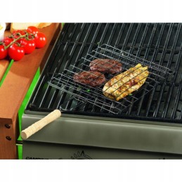 Grilio grotelės 21x23cm su medine rankena