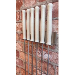 Wp pagaliukai, pagaliukai, šakutės laužui, 130 cm, nerūdijantys