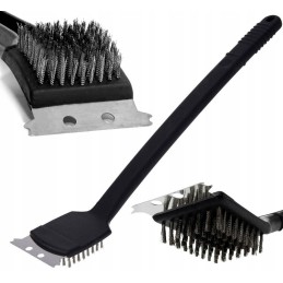 2in1 grilio valymo šepetys + grandiklis