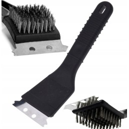 2in1 grilio valymo šepetys + grandiklis