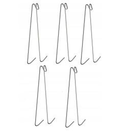 Žuvies rūkymo kabliukai 3,5x3,5x12,3 cm 5 vnt. nerūdijančio plieno ruda