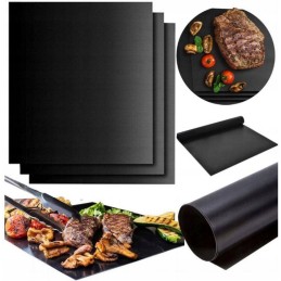 Tefloninis grilio kilimėlis, 2 vnt, 40x33cm, kilimėliai, padėklai, juodi