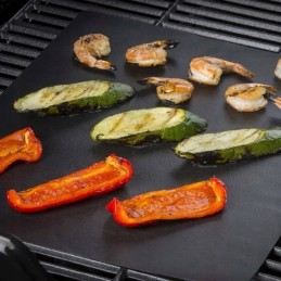 Tefloninis grilio kilimėlis, 2 vnt, 40x33cm, kilimėliai, padėklai, juodi