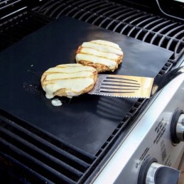 Tefloninis grilio kilimėlis, 2 vnt, 40x33cm, kilimėliai, padėklai, juodi