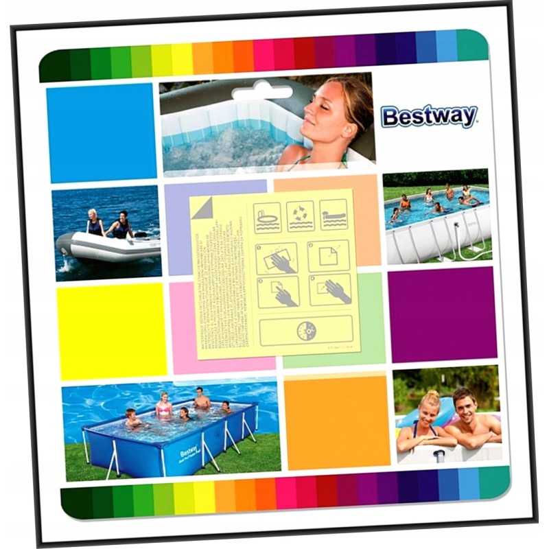 Remonto rinkinys lipnūs pleistrai 6 5x6 5cm atsparūs vandeniui