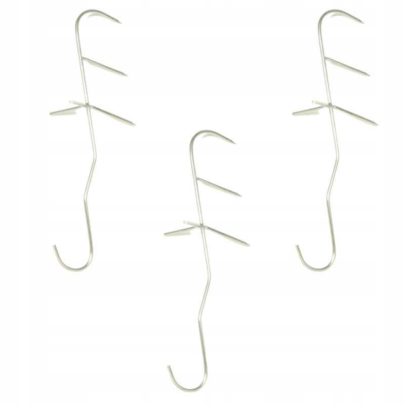 Žuvies rūkymo kabliukai, 3 vnt