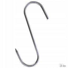 Kabliukas turėklai, kablys rūkyklai, plieninis, 15x12, 4 vnt