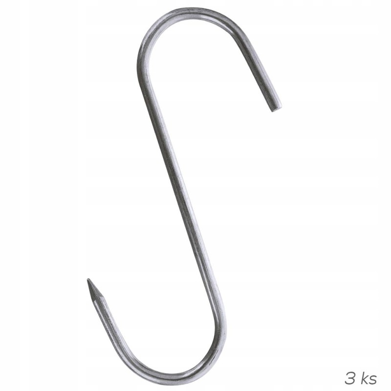 Kabliukas turėklai, kablys rūkyklai, plieninis, 15x12, 4 vnt