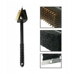 3-in-1 dujinis-elektrinis grilio valymo šepetys