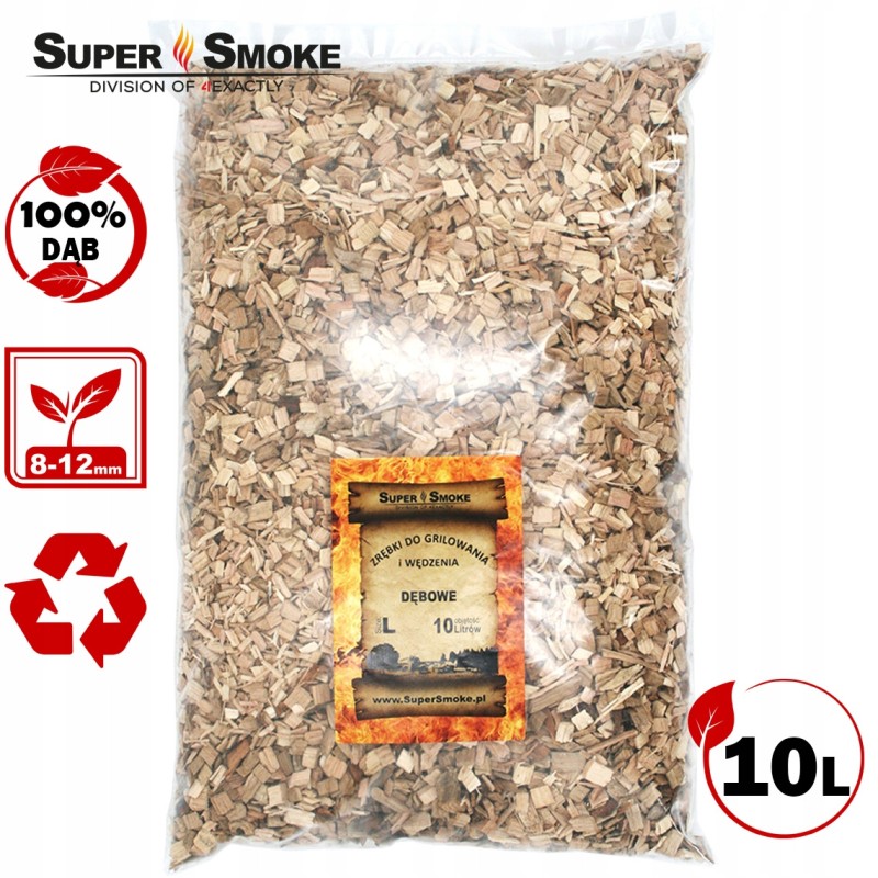 Super dūmų vaisių rūkymo traškučiai ąžuolo dydis: l 10 litrų