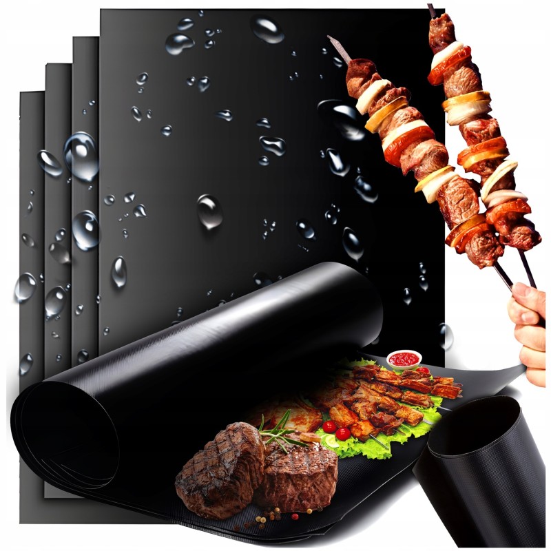 Tefloninis grilio kilimėlis, BBQ grilio padėklas