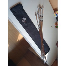 Szampury pins grilio iešmeliai mėsos iešmams 60 cm 6 vnt