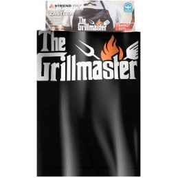 Grilismaster virtuvės grilio prijuostė juoda 75x60 cm