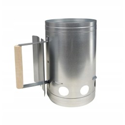 Kaminas kepsniui apkurti, grilio starteris, židinys, sidabrinis metalas