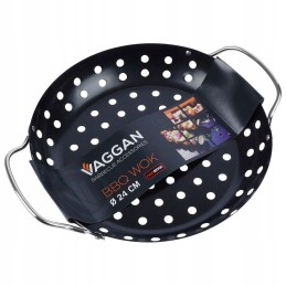 Grilio keptuvė, skirta kepti ant grotelių, lėkštė, perforuotas lapas, krepšelis