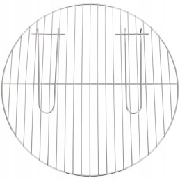 Nerūdijančio plieno grotelės, 44 cm, didelės grotelės su rankenomis