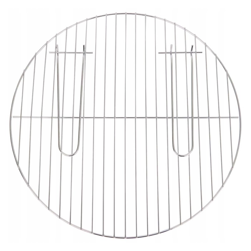 Nerūdijančio plieno grotelės, 44 cm, didelės grotelės su rankenomis