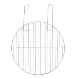 Nerūdijančio plieno grotelės, 44 cm, didelės grotelės su rankenomis