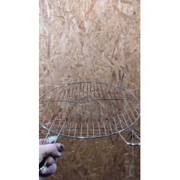 Nerūdijančio plieno grotelės, 44 cm, didelės grotelės su rankenomis