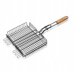 Maestro mr1002 grilio grotelės 30x25cm, reguliuojamos grotelės su rankena