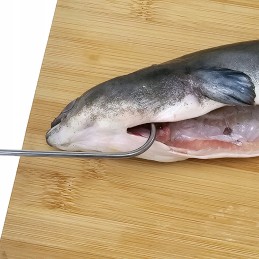 Kabliukas, ungurių žuvies rūkymo kabliukai, 2 inox tarpikliai, 3 vnt