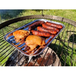 Daugkartinio naudojimo plieninė grilio ir kepimo skarda