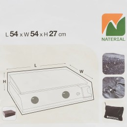 Plancha grilio dangtis 54x54x25 cm natūralaus