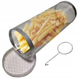 Krepšelis daržovėms ir gruzdintoms bulvytėms kepti, besisukančios grotelės, 30 x 9,3 cm