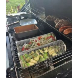 Krepšelis daržovėms ir gruzdintoms bulvytėms kepti, besisukančios grotelės, 30 x 9,3 cm