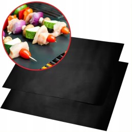 4x tefloninis grilio kilimėlis - grilio padėklas kepimui ir griliui - rinkinys