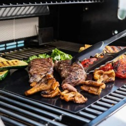 10x tefloninis grilio kilimėlio padėklas daugkartinio naudojimo grilio grotelės bbq 40x33cm