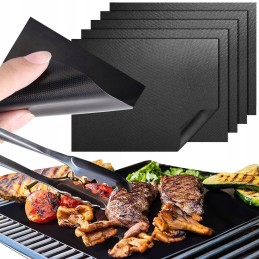 Tefloninio grilio kilimėlio padėklo grilis kepimui grilio rinkinys 5 vnt