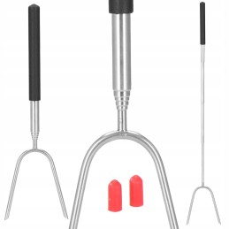 Grilio lazdelė, dešros šakutė, teleskopinis rinkinys, 4 vnt.