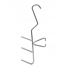 H 322 kabliukai, trigubas kabliukas žuviai rūkyti, 20 cm inox