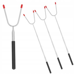 Grilio lazdelė, dešros šakutė, teleskopinis rinkinys, 4 vnt.