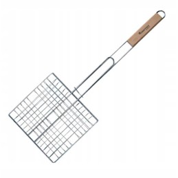 Žuvies grilio grotelės su izoliuota rankena 23 x 21 cm