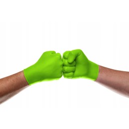 Mercator medicininės sustiprintos nitrilo pirštinės gogrip green l 50 vnt.