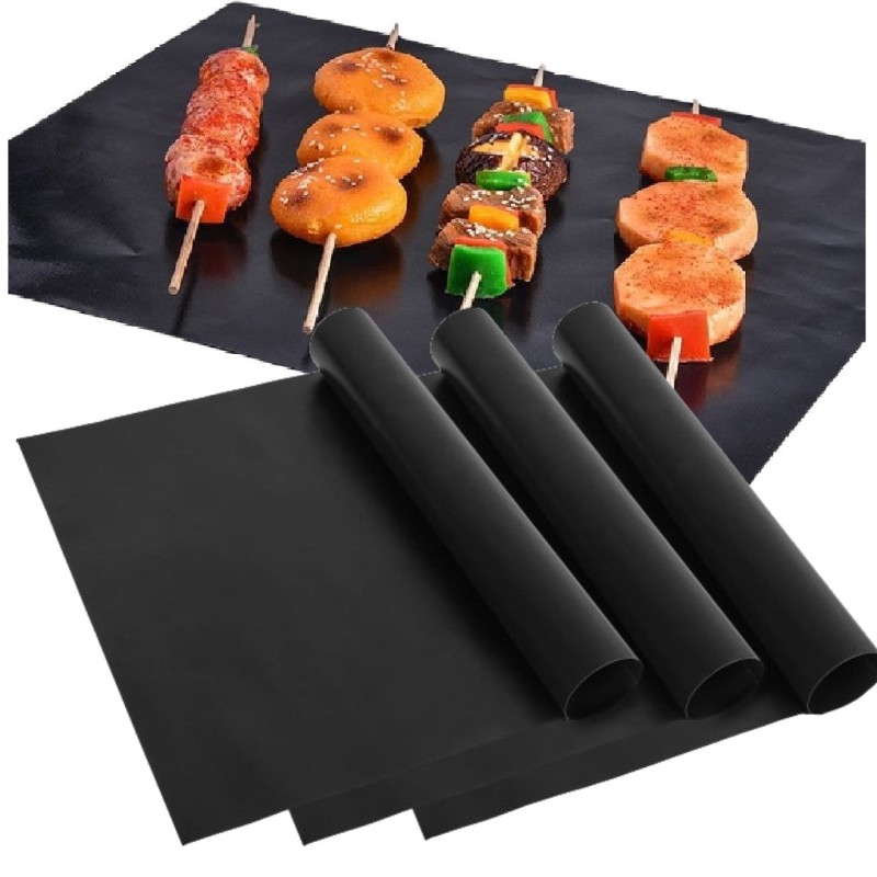 3x tefloninis orkaitės kilimėlis kepimui ant grotelių