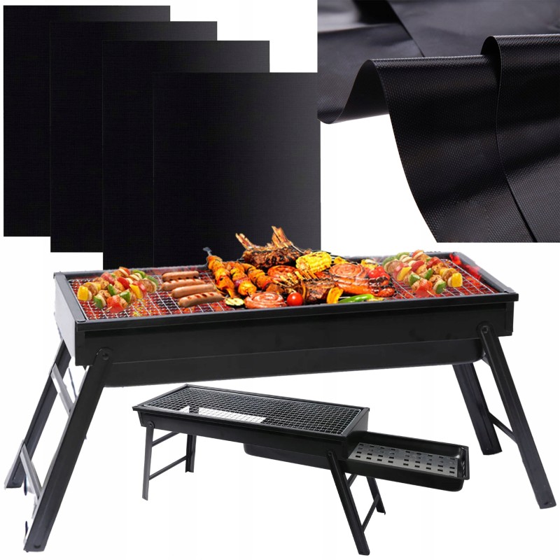 ⭐ anglis stovyklavietės grilis nešiojamas sulankstomas lagaminas sodas kempingas didelis ⭐