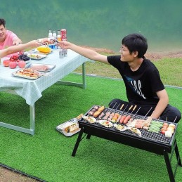 ⭐ anglis stovyklavietės grilis nešiojamas sulankstomas lagaminas sodas kempingas didelis ⭐